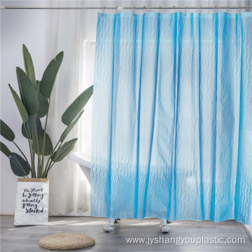 bathroom 3D printed waterproof peva shower curtain